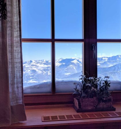 Winter Mountain Panorama in Tyrol