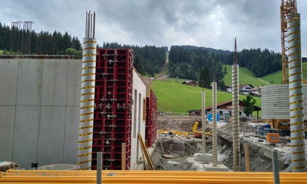 Neubau der Talstation Schatzbergbahn