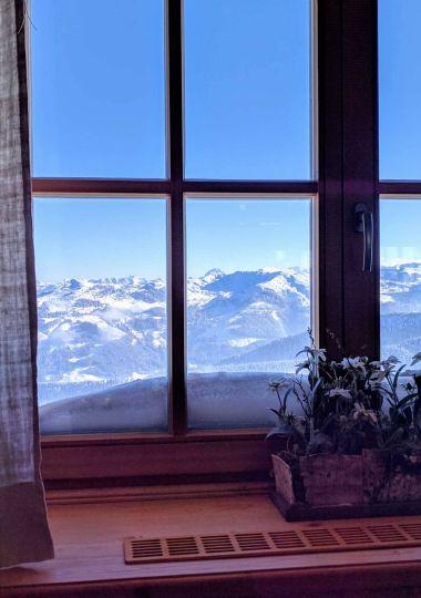 Bergpanorama im Winter