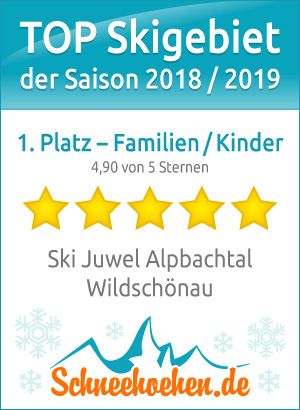 Auszeichnung für das Ski Juwel Alpbachtal Wildschönau
