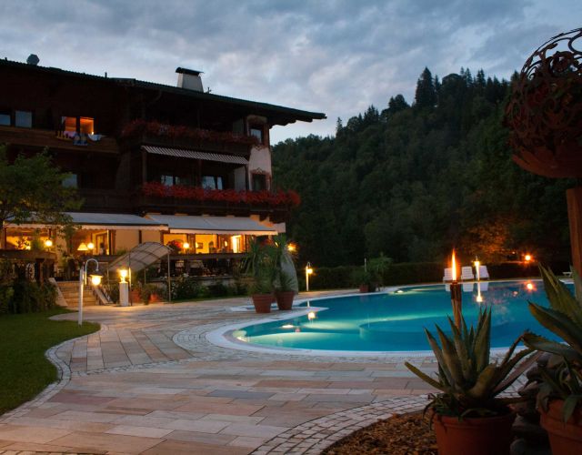 Hotel pool in the Wildschönau Valley
